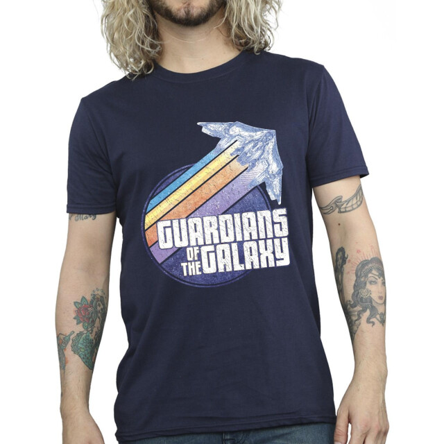 Li-cense Guardians of the galaxy heren badge raket t-shirt UTBI28153_navyblue large