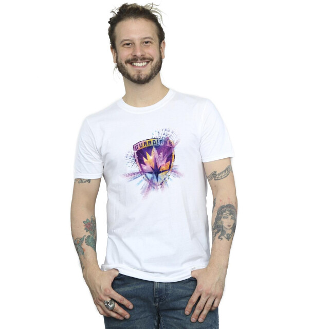 Li-cense Marvel heren guardians of the galaxy abstract star lord t-shirt UTBI28134_white large