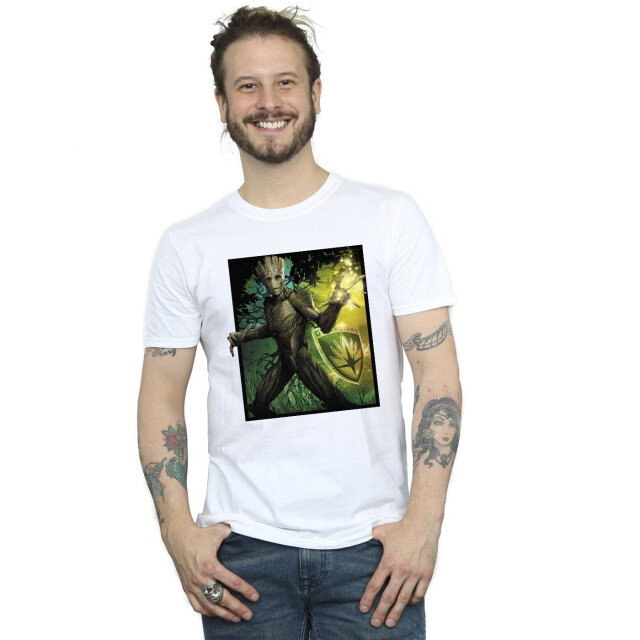 Li-cense Marvel heren guardians of the galaxy groot forest energy t-shirt UTBI28030_white large