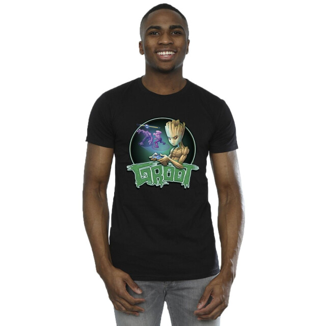 Li-cense Marvel heren guardians of the galaxy groot gaming ring t-shirt UTBI27986_black large