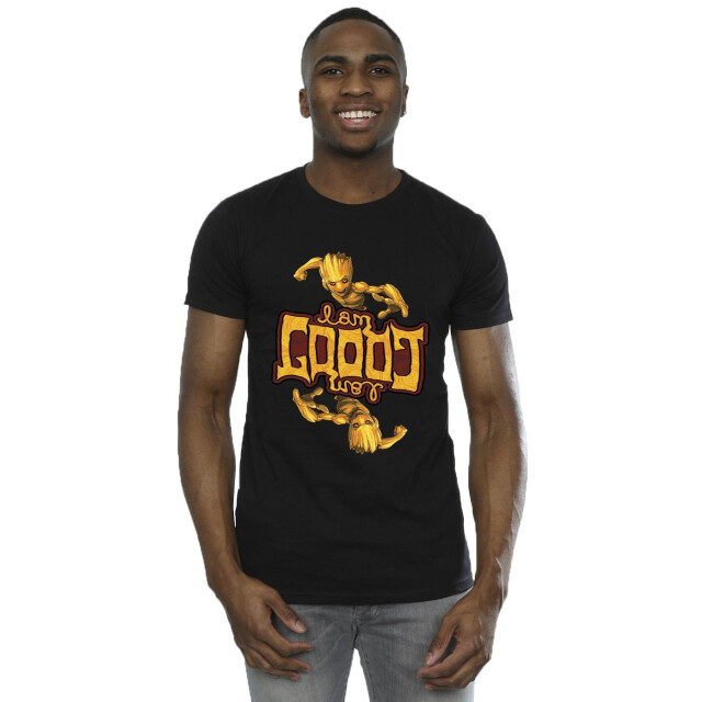 Li-cense Marvel heren guardians of the galaxy groot omgekeerd graan t-shirt UTBI27962_black large
