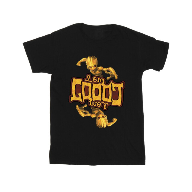 Li-cense Marvel heren guardians of the galaxy groot omgekeerd graan t-shirt UTBI27962_black large