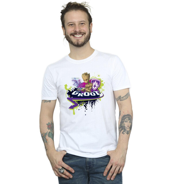 Li-cense Marvel heren guardians of the galaxy groot gaming holo t-shirt UTBI27935_white large