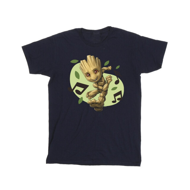 Li-cense Marvel heren guardians of the galaxy groot muzieknoten t-shirt UTBI27884_navyblue large