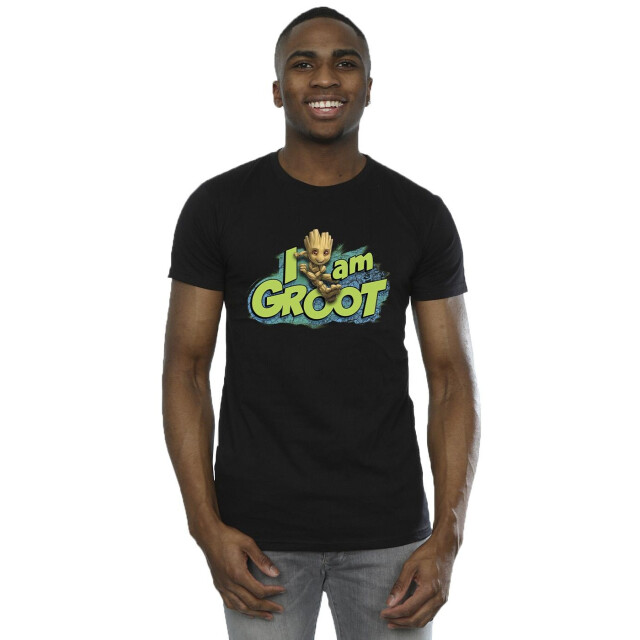Li-cense Marvel heren guardians of the galaxy ik ben groot springen t-shirt UTBI27864_black large