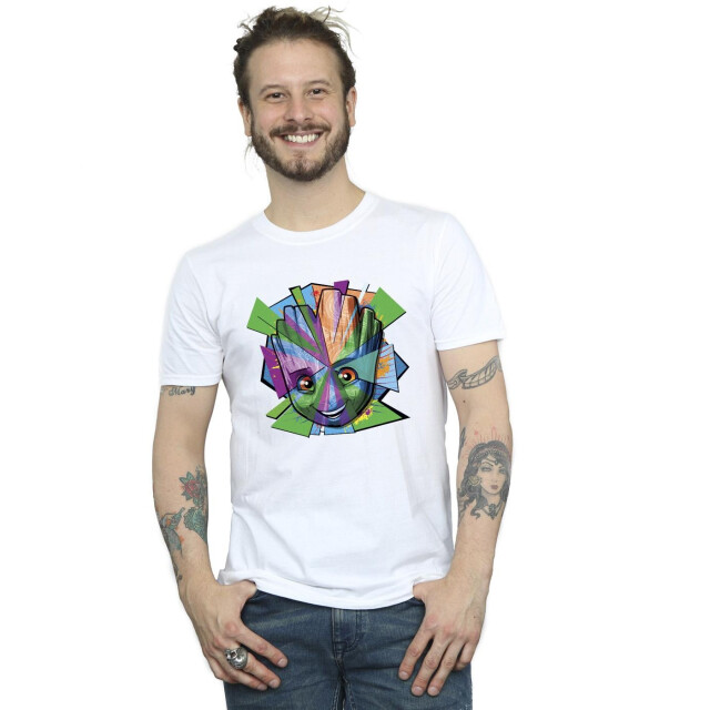 Li-cense Marvel heren guardians of the galaxy groot versplinterd t-shirt UTBI27841_white large
