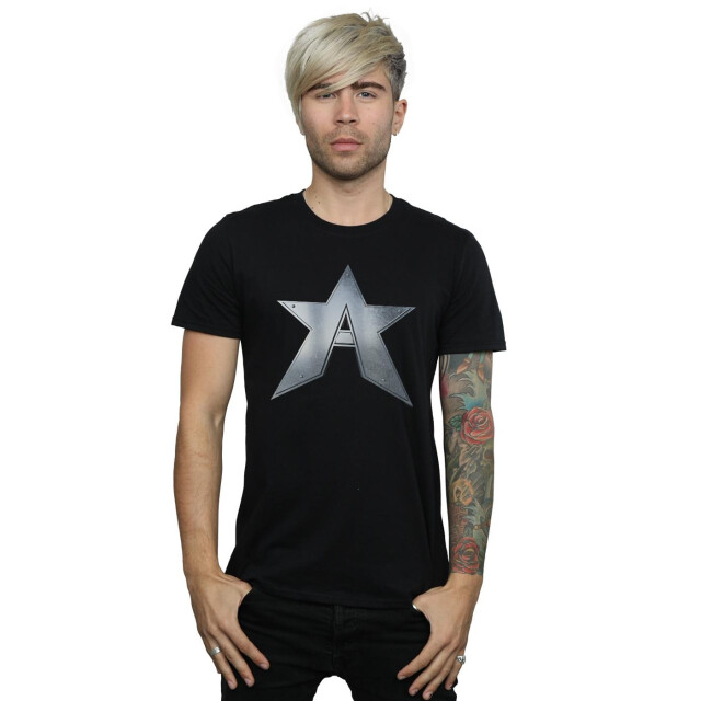 Li-cense Marvel heren the falcon en de wintersoldaat een ster t-shirt UTBI27614_black large