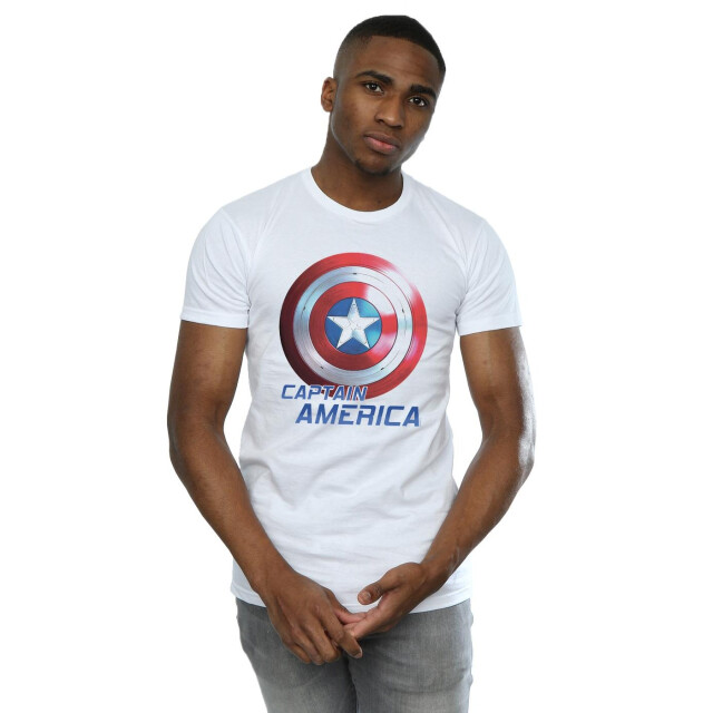 Li-cense Marvel heren the falcon and the winter soldier captain america shield t-shirt UTBI27613_white large