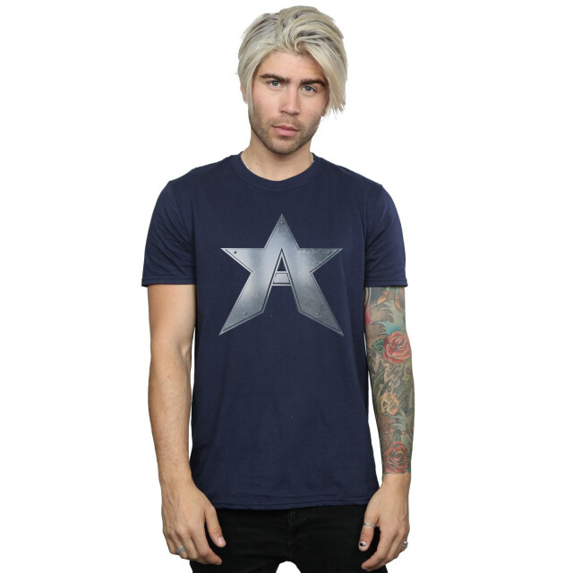 Li-cense Marvel heren the falcon en de wintersoldaat een ster t-shirt UTBI27614_navyblue large