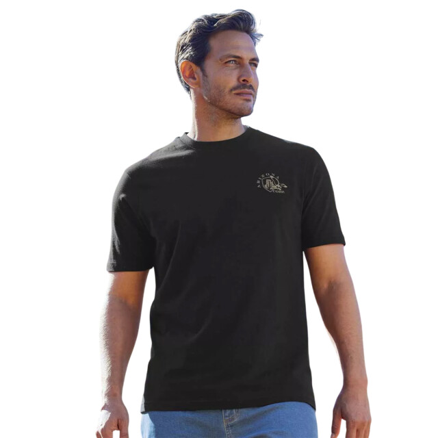 Atlas For Men Heren t-shirt met ronde hals (set van 4) UTAF1751_yellowtaupeblackterracotta large