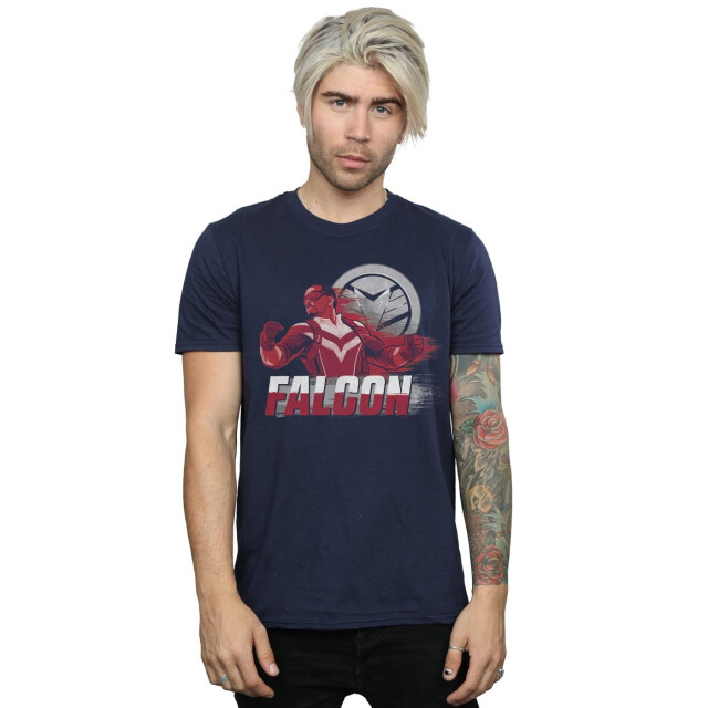 Li-cense Marvel heren the falcon and the winter soldier falcon red fury t-shirt UTBI27571_navyblue large