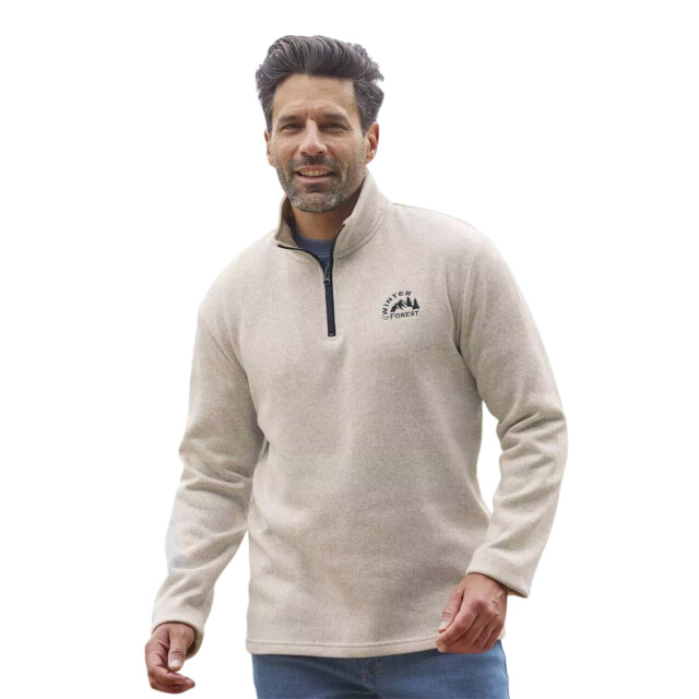 Atlas For Men Heren fleece top met vlekken (pack of 2) UTAF1706_navyecru large