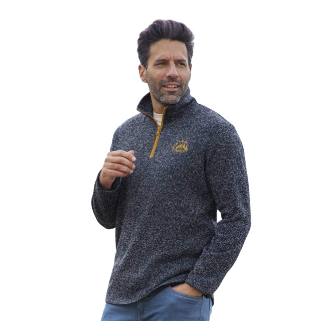 Atlas For Men Heren fleece top met vlekken (pack of 2) UTAF1706_navyecru large