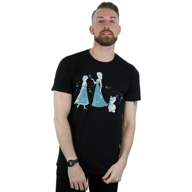 Li-cense Disney heren frozen magic snowflakes t-shirt UTBI27450_black large