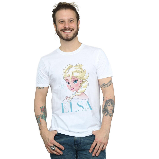 Li-cense Disney heren frozen elsa sneeuwvlok portret t-shirt UTBI27349_white large