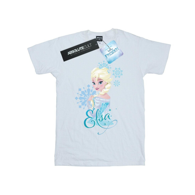 Li-cense Disney heren frozen elsa sneeuwvlokken t-shirt UTBI27299_white large