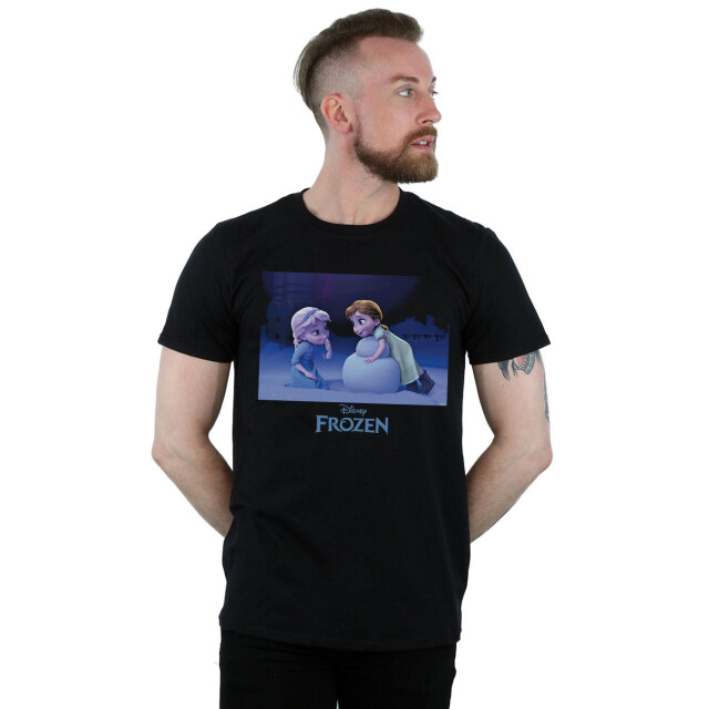 Li-cense Disney heren frozen bouw een sneeuwpop t-shirt UTBI27325_black large