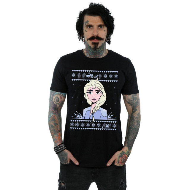 Li-cense Disney heren frozen 2 elsa kerstmis t-shirt UTBI27147_black large