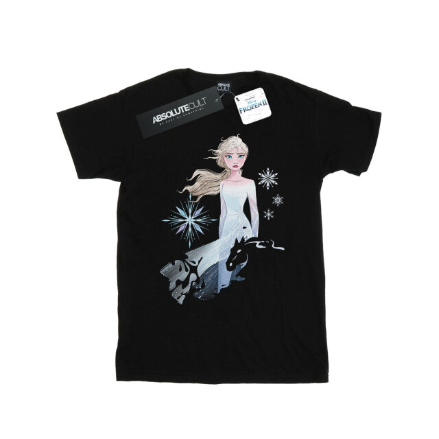 Li-cense Disney heren frozen 2 elsa nokk silhouette t-shirt UTBI26859_black large
