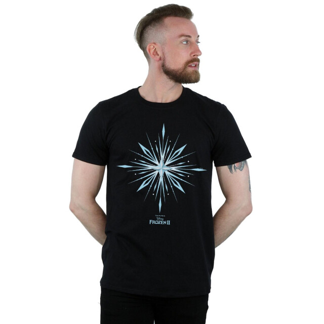 Li-cense Disney heren frozen 2 elsa handtekening sneeuwvlok t-shirt UTBI26814_black large