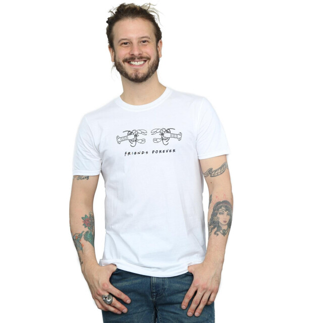 Li-cense Friends heren kreeft logo t-shirt UTBI26721_white large