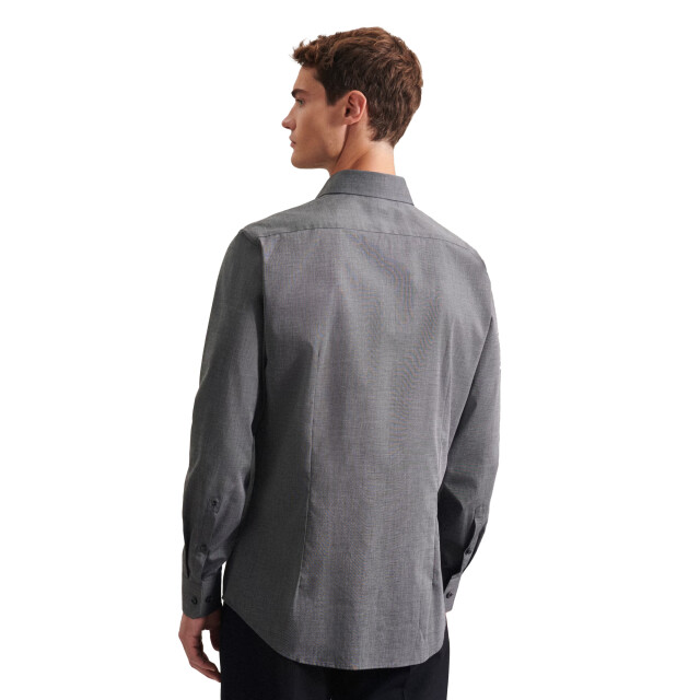 Seidensticker Heren 1/1 business kent kraag gevormd formeel overhemd UTFK2627_anthracite large