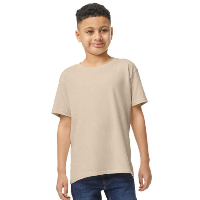 Gildan Kinder/kinder t-shirt van zwaar katoen UTLT2545_sand large