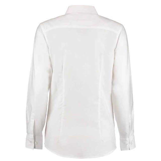 Kustom Kit Dames oxford getailleerde overhemd met lange mouwen UTLT4079_white large