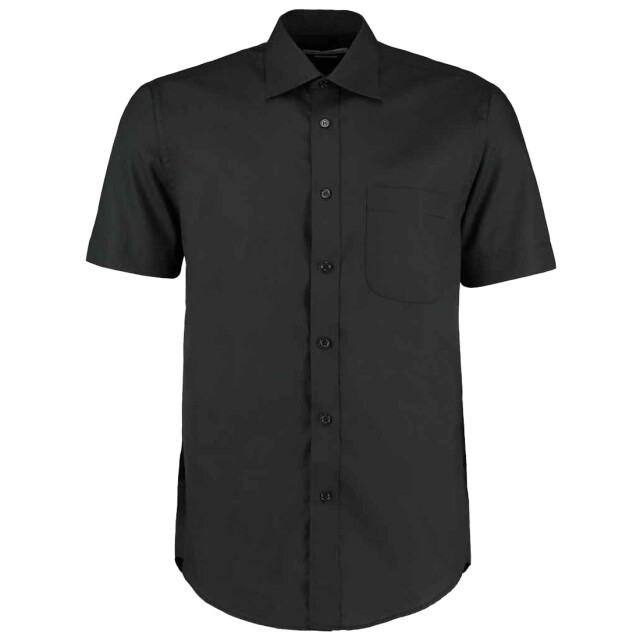 Kustom Kit Heren klassiek business shirt met korte mouwen UTLT4128_black large