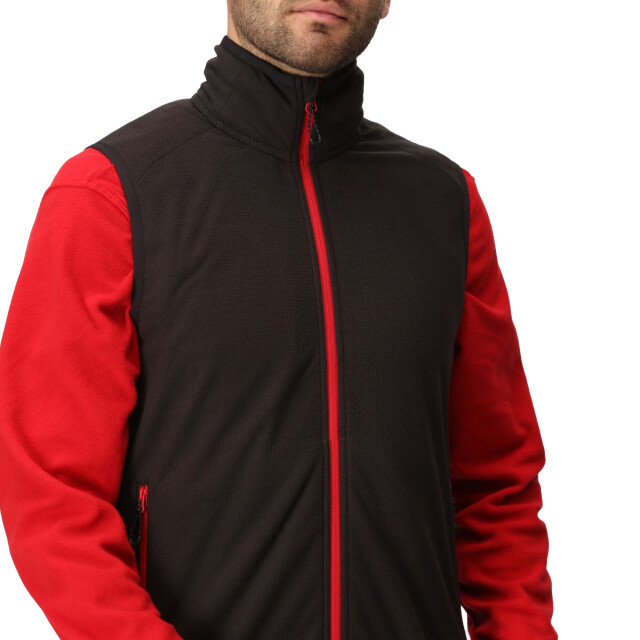 Regatta Unisex navigate fleece body warmer voor volwassenen UTLT5077_blackclassicred large
