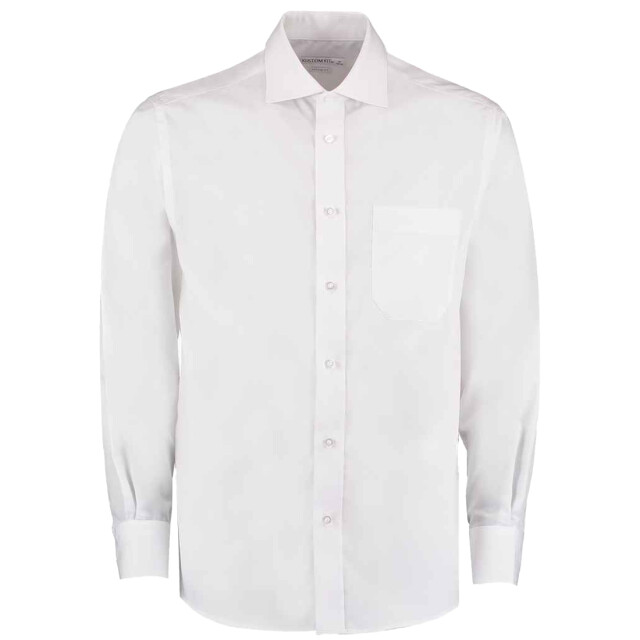 Kustom Kit Heren non-iron classic overhemd met lange mouwen UTLT4114_white large