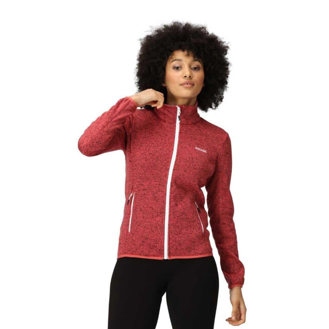 Regatta Dames newhill marl full zip fleecejack UTRG8828_mineralredsealgrey large