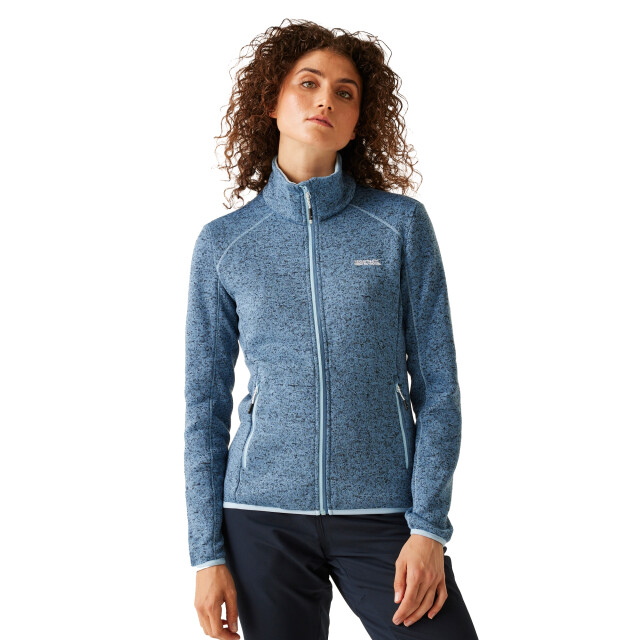 Regatta Dames newhill marl full zip fleecejack UTRG8828_coronetbluewhite large