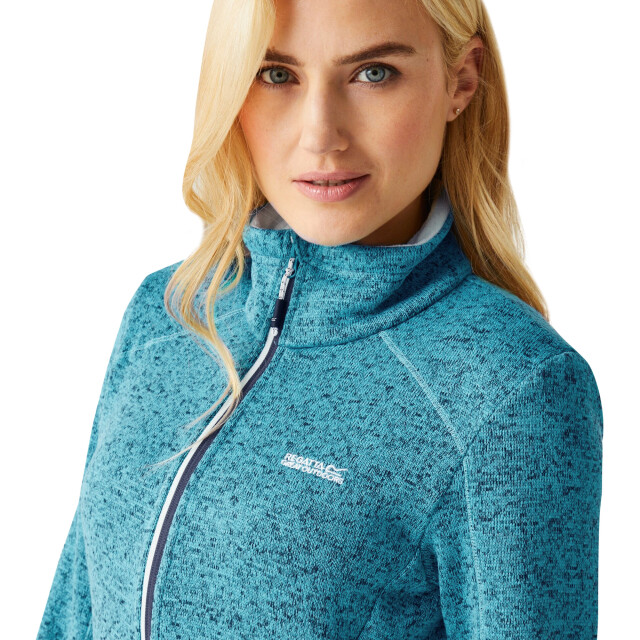 Regatta Dames newhill marl full zip fleecejack UTRG8828_tahoebluebleachedaqua large