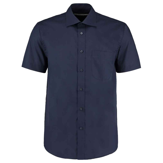 Kustom Kit Heren klassiek business shirt met korte mouwen UTLT4128_darknavy large