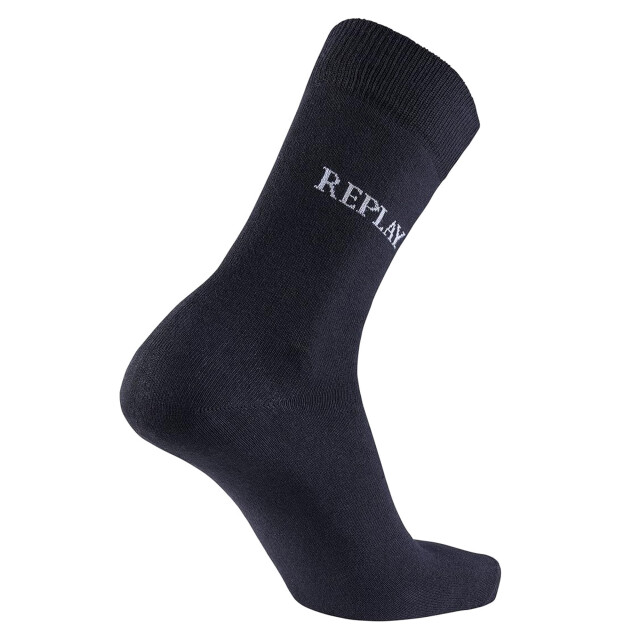 Replay Unisex volwassenen logo sokken (pak van 3) UTLT5492_blackgrey large