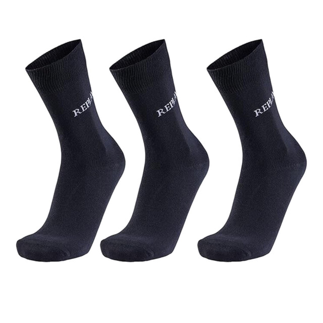 Replay Unisex volwassenen logo sokken (pak van 3) UTLT5492_blackgrey large