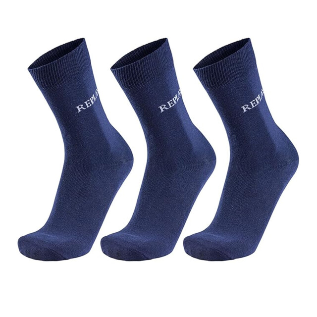 Replay Unisex volwassenen logo sokken (pak van 3) UTLT5492_darkbluegrey large
