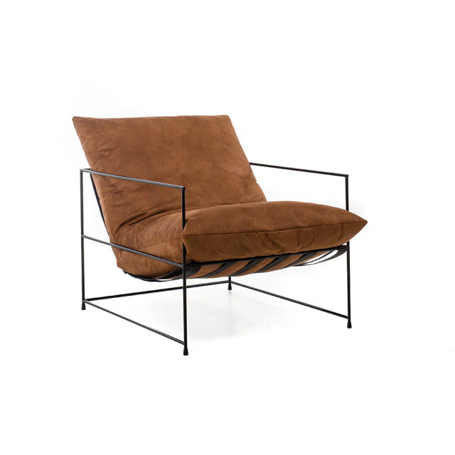 Aemely Fauteuil elton powdercoated pu leer 3065003 large