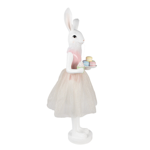 Clayre & Eef Decoratie beeld konijn 76 cm kunststof macarons 3065039 large