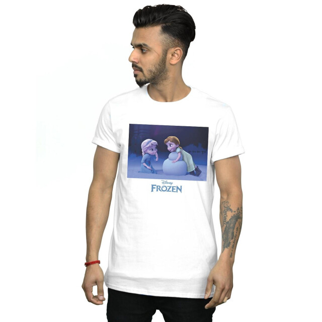 Li-cense Disney heren frozen bouw een sneeuwpop t-shirt UTBI27325_white large