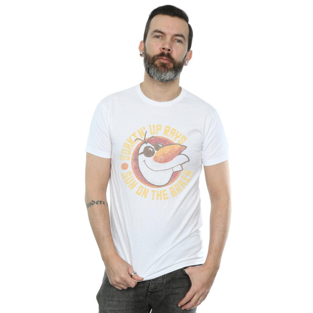 Li-cense Disney heren frozen olaf zon op de hersenen t-shirt UTBI27350_white large