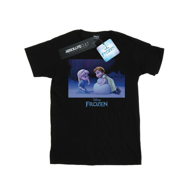 Li-cense Disney heren frozen bouw een sneeuwpop t-shirt UTBI27325_black large