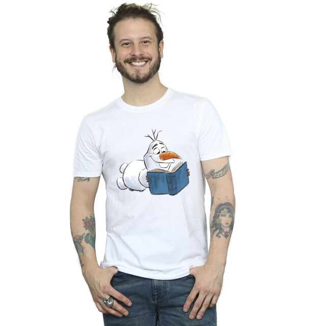 Li-cense Disney heren frozen olaf lezen t-shirt UTBI27190_white large