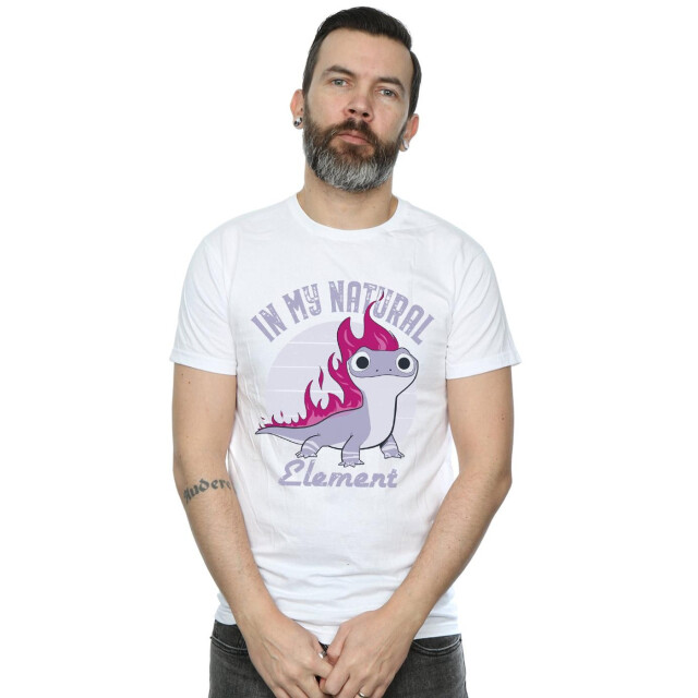 Li-cense Disney heren frozen 2 salamander bruni element t-shirt UTBI27168_white large