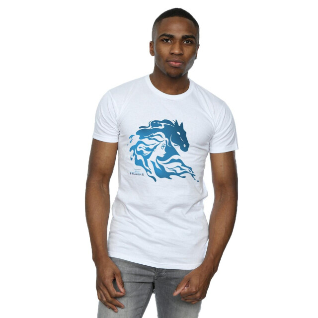Li-cense Disney heren frozen 2 nokk silhouette t-shirt UTBI27109_white large