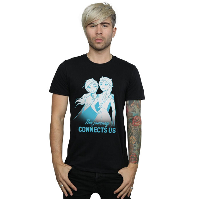 Li-cense Disney heren frozen 2 elsa en anna de reis verbindt ons t-shirt UTBI26916_black large