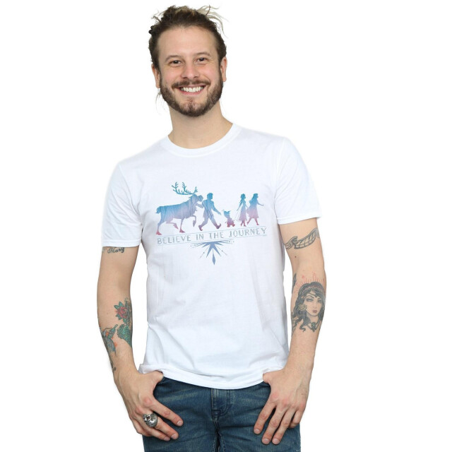 Li-cense Disney heren frozen 2 geloof in de reis silhouet t-shirt UTBI26792_white large