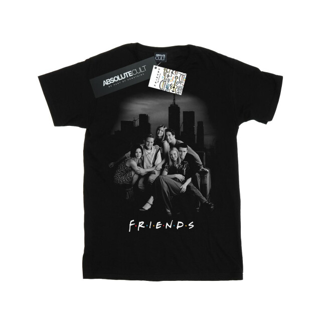 Li-cense Friends meisjes groepsfoto skyline katoenen t-shirt UTBI19081_black large