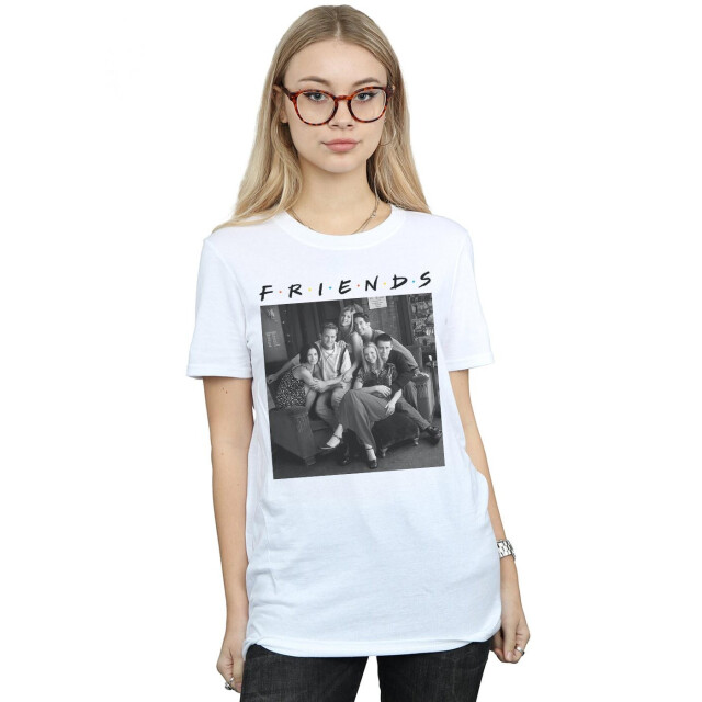 Li-cense Friends dames zwart foto katoenen vriendje t-shirt UTBI24005_white large